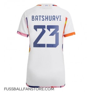 Belgien Michy Batshuayi #23 Replik Auswärtstrikot Damen WM 2022 Kurzarm
